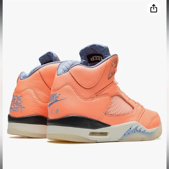 NIB Jordan - Air 5 Retro DV4982 641 DJ Khaled Crimson Bliss men’s 6 women’s 8 - Picture 5 of 8